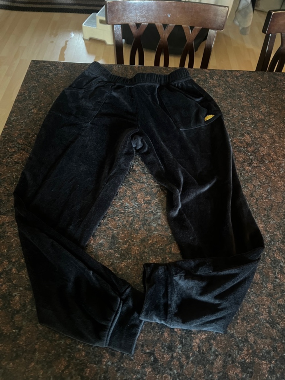 C&C California Black Velour Jogger Pants